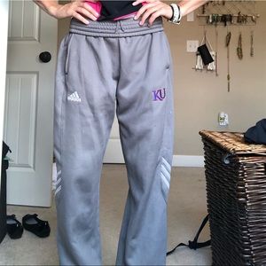 KU Adidas sweat pants